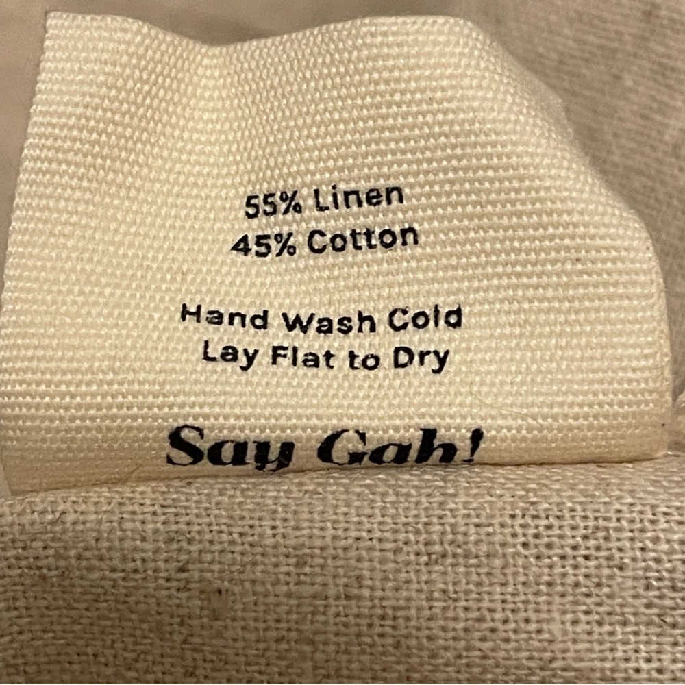 LISA SAYS GAH NWOT Maria Wrap Top in Natural Linen - Picture 7 of 8